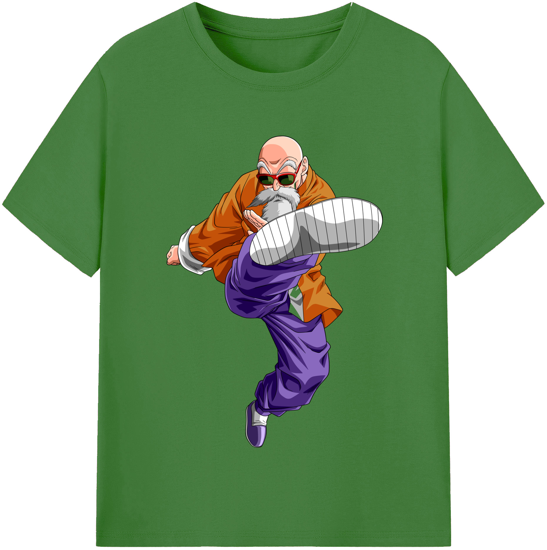 （画像用） ドラゴンボール 亀仙人（かめせんにん） DRAGON BALL Master Roshi Kame Sennin レディースカジュアルプリントTシャツ（綿100％）